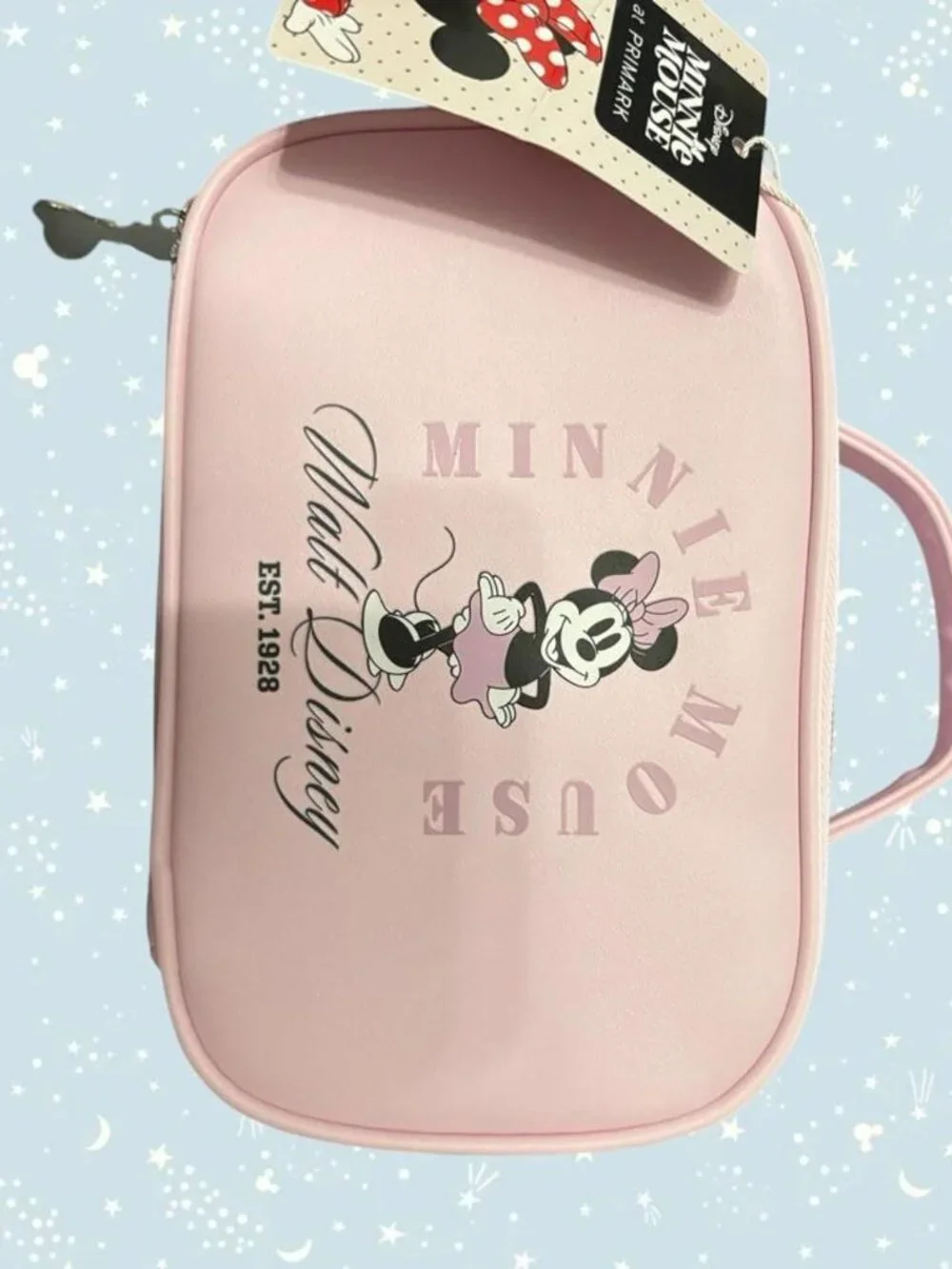 Disney Primark Minnie Mouse pink cosmetic case makeup bag